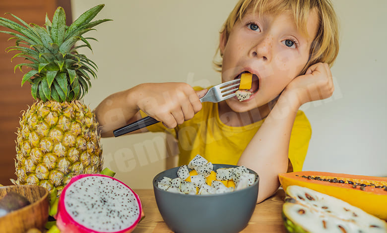 تفسير حلم اكلات صحية للاطفال